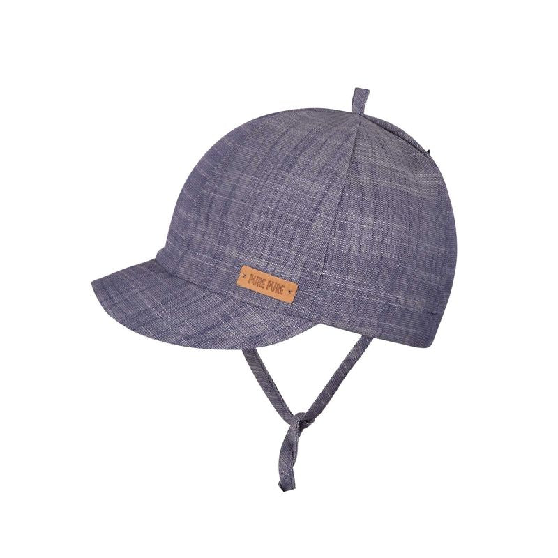 PurePure Baby-Bindemütze, Denim