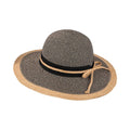 PurePure Damen-Sonnenhut mit breiter Krempe, beige/schwarz