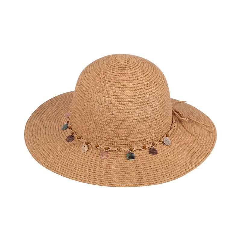 PurePure Damen-Sonnenhut Paper, camel (onesize)