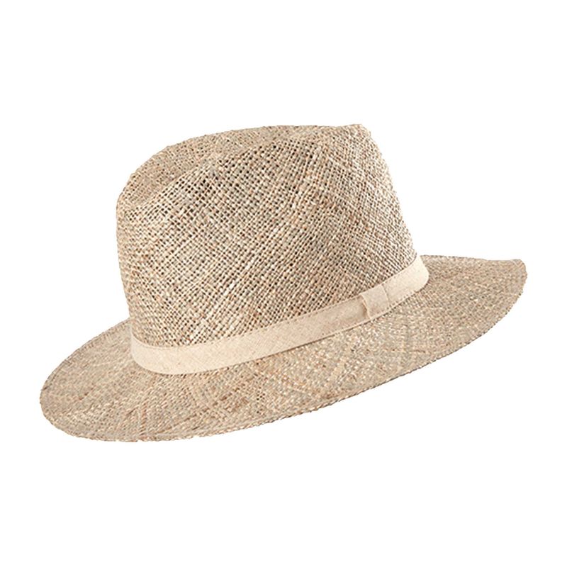 PurePure Erwachsenen-Strohhut, natur