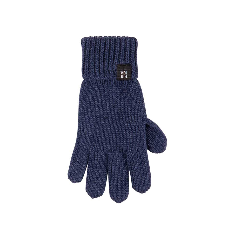 PurePure Kinder Strick-Handschuhe Silky, Marine