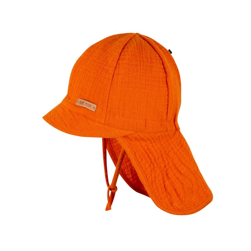 PurePure Sonnenhut m. Nackenschutz&UV-Schutz, Papaya