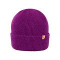 PurePure Erw. Umschlagmütze Merino, Purple Wine
