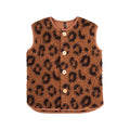 PurePure Mini-Weste Wollplüsch Leo, Mocha