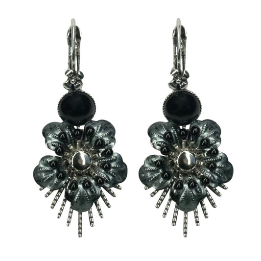 Urban Hippies Ohrringe Rajo, Grey/Black