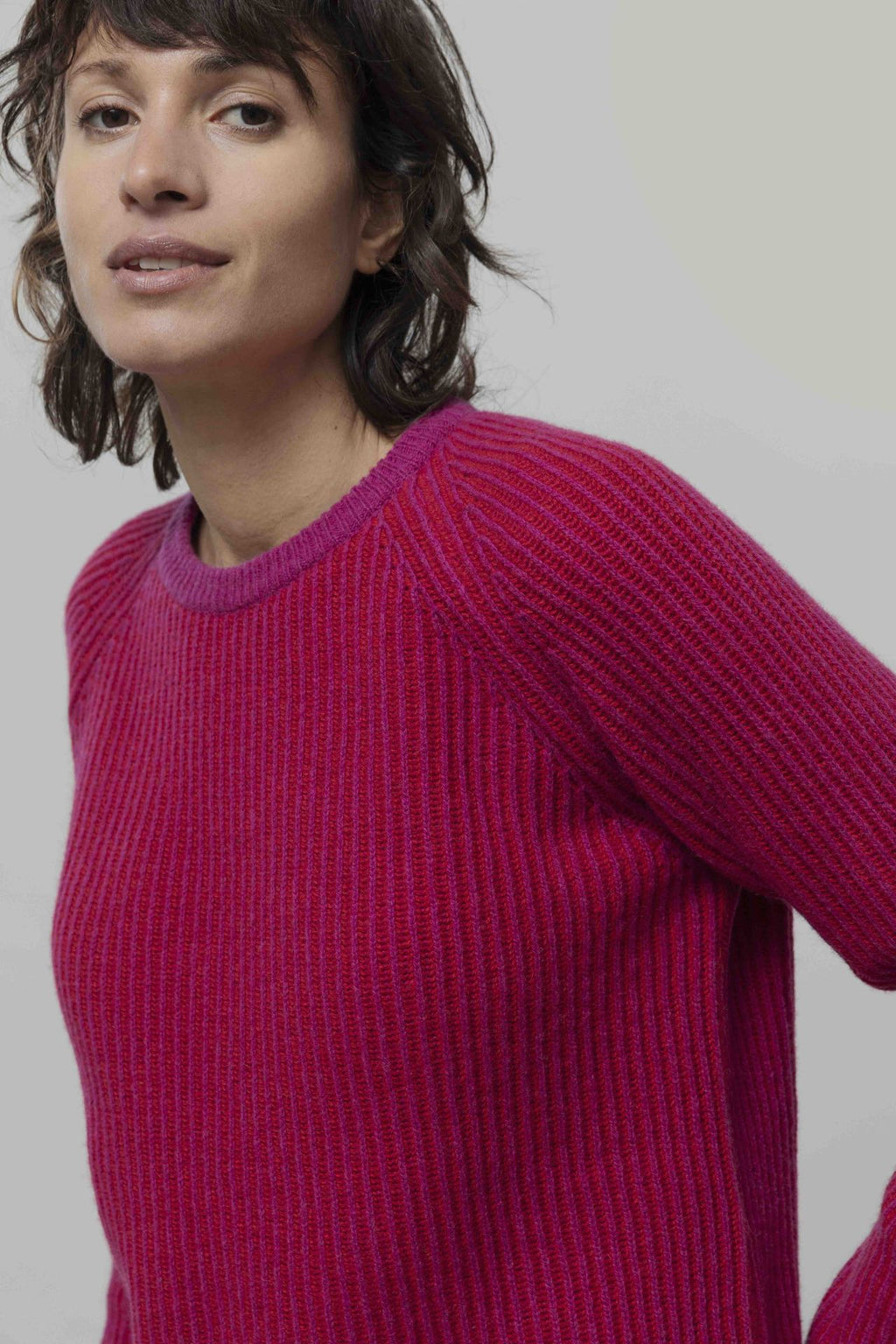 Rifo Pullover Emilia Kaschmir (rec.), Pink-Red