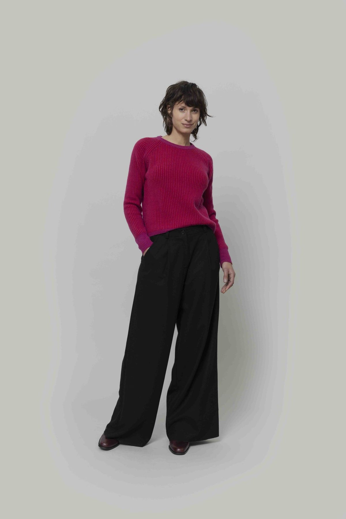 Rifo Pullover Emilia Kaschmir (rec.), Pink-Red