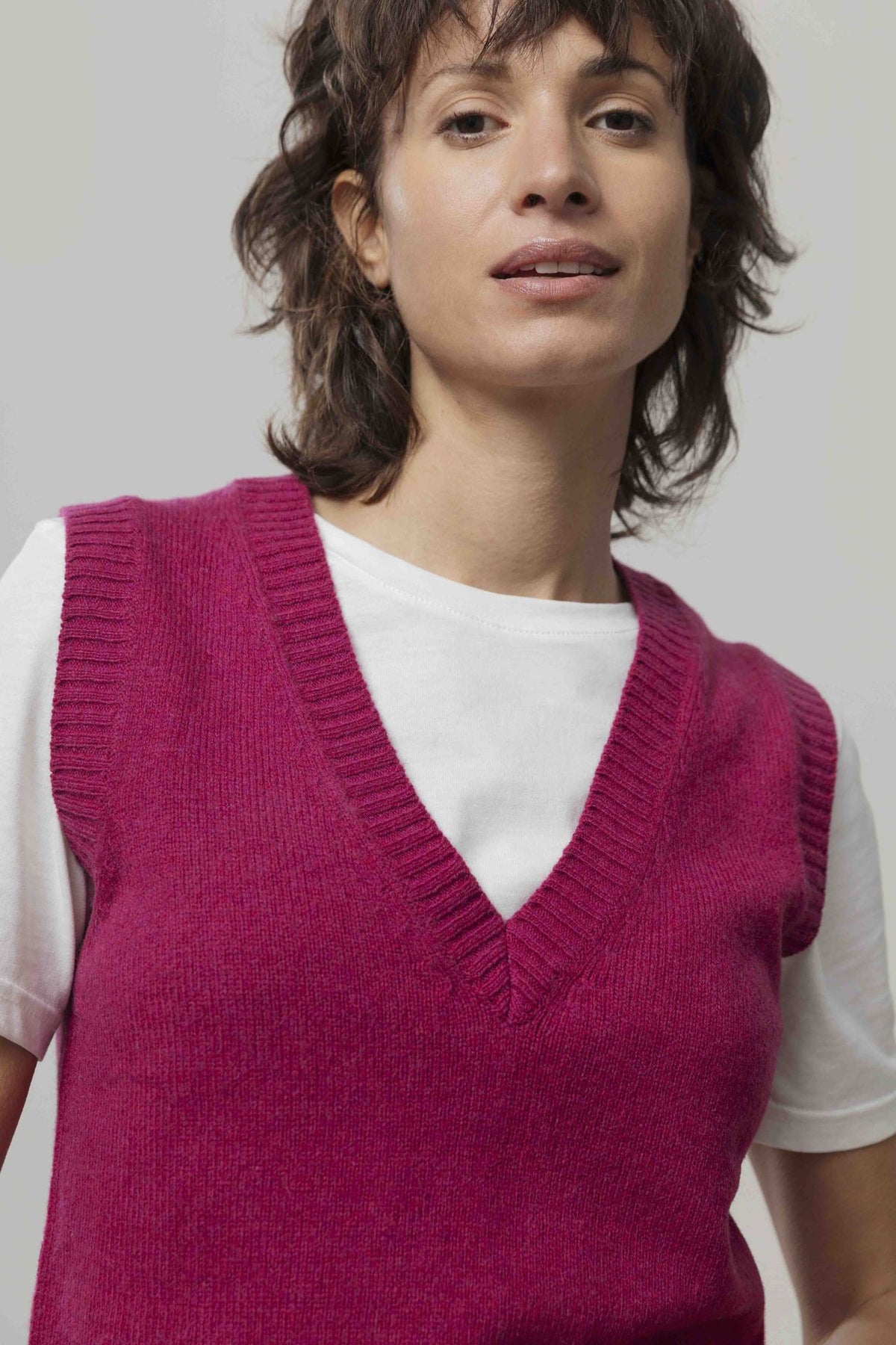 Rifo Pullunder Melania, Wolle (rec.), Pink