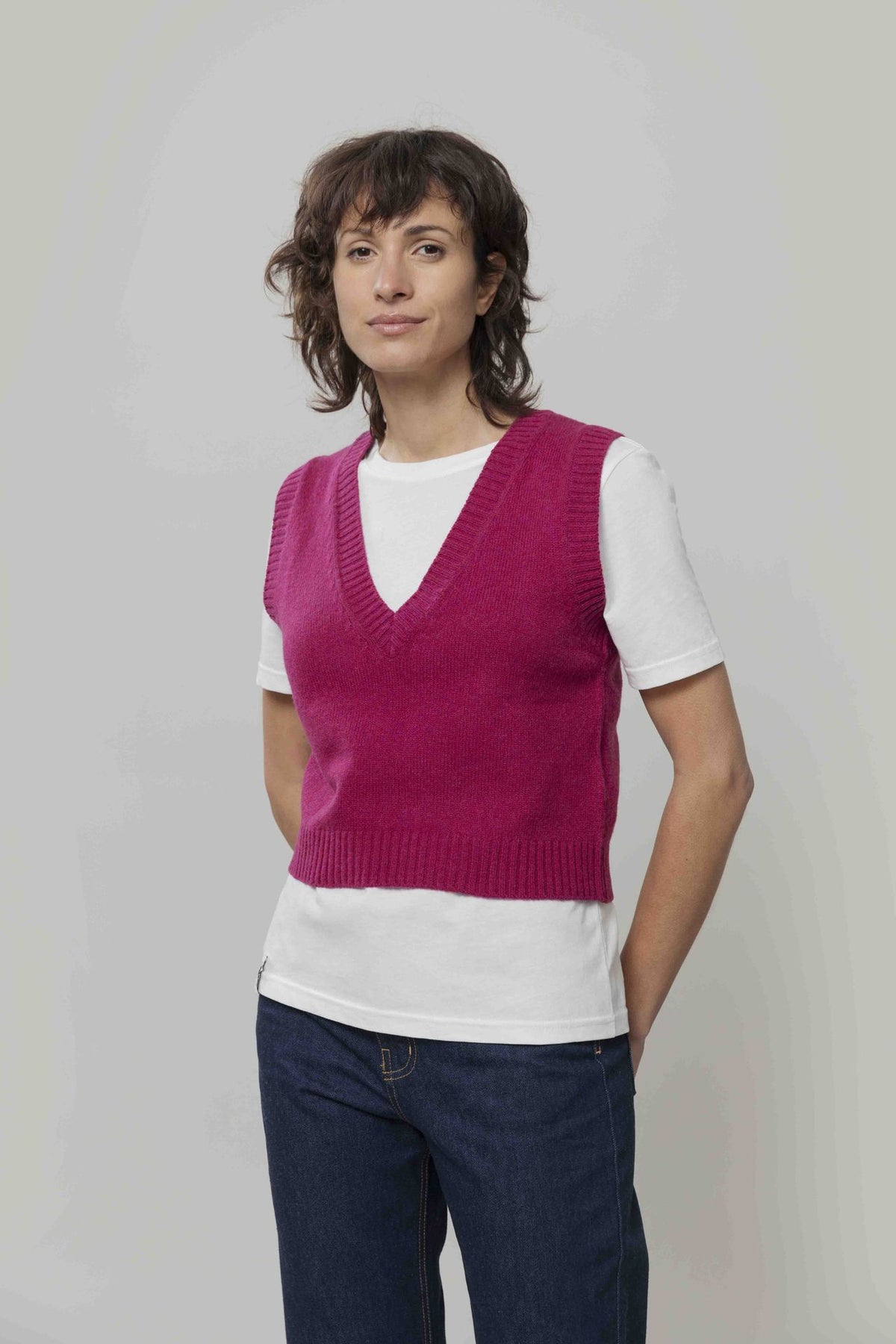 Rifo Pullunder Melania, Wolle (rec.), Pink