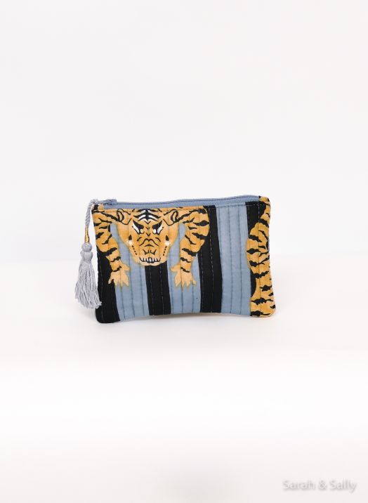 Täschchen Tiger, Graublau