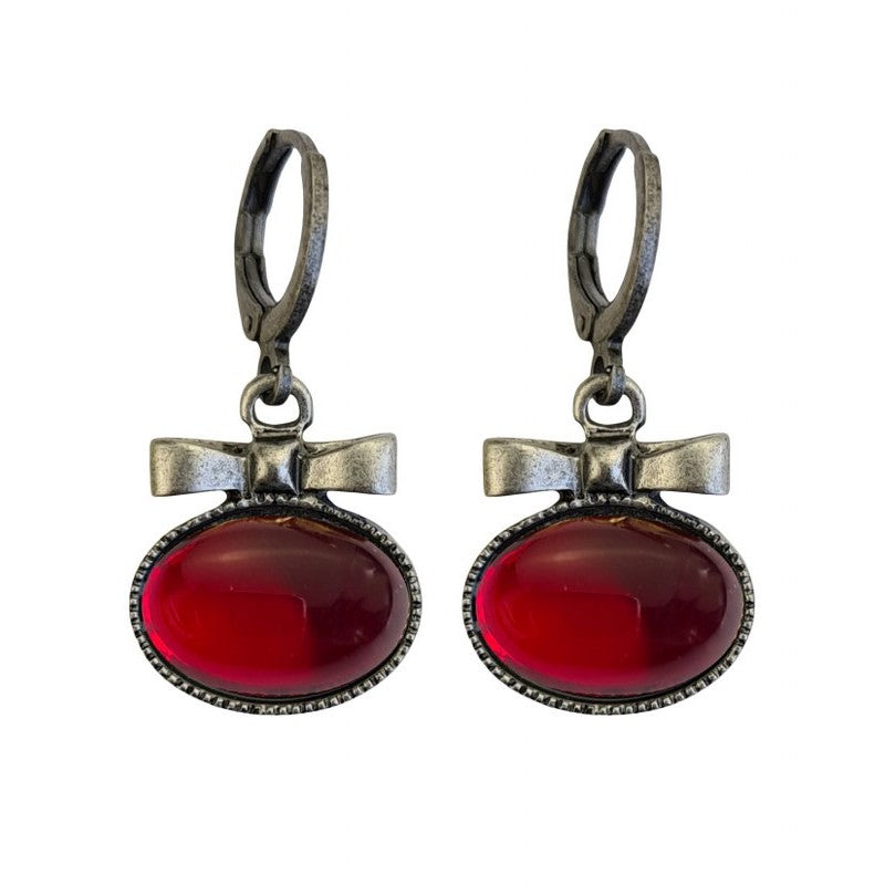 Urban Hippies Ohrringe Sassy, rubinrot/silber