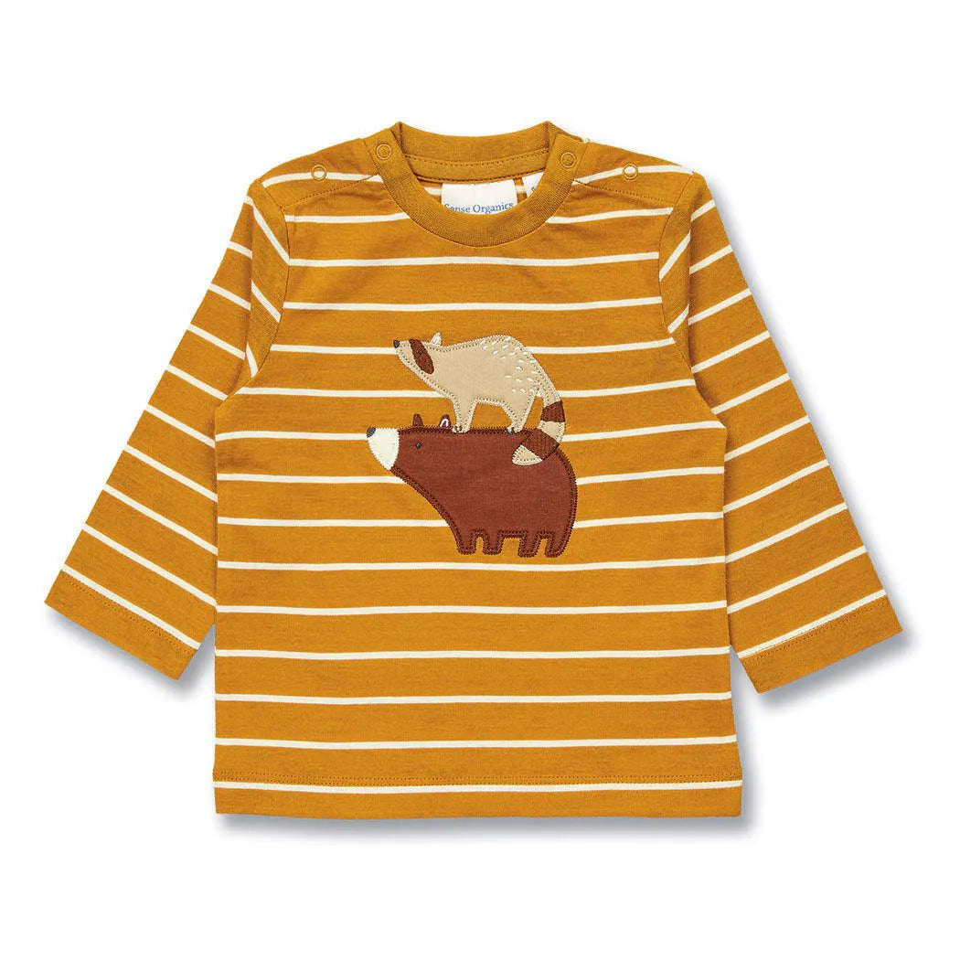 Sense Organics Shirt Elan, Bären/Curry