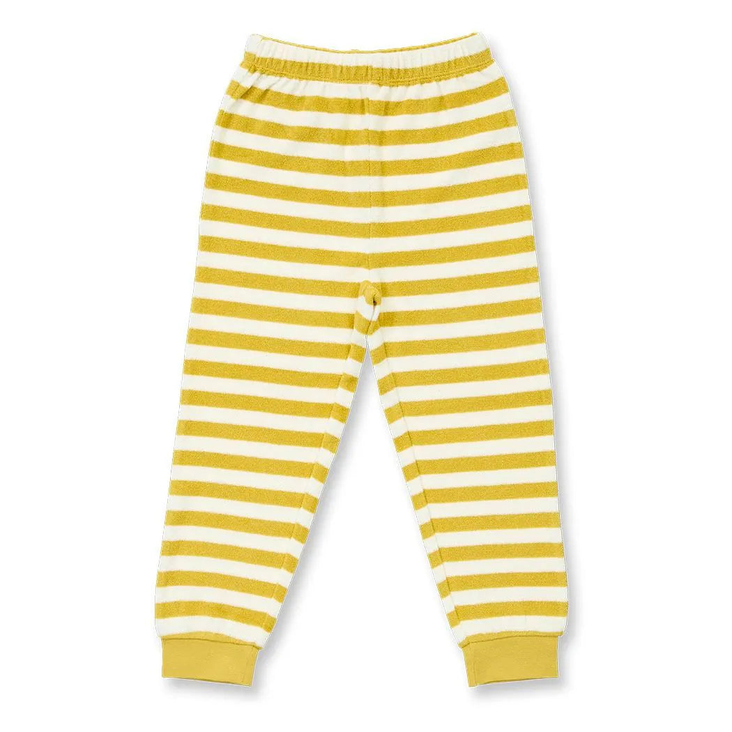 Sense Organics Frottee-Schlafanzug, Bären/Mustard