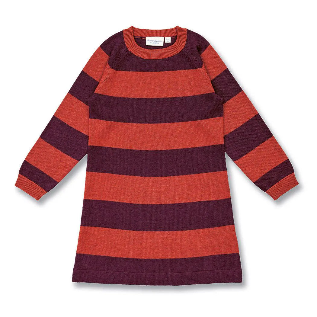 Sense Organics Strickkleid Marva, Bord./Terra