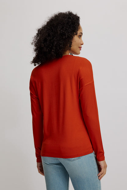 Tranquillo Ecovero-Shirt, Rooibos