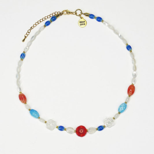 Urban Hippies Kette Choker, royal shell