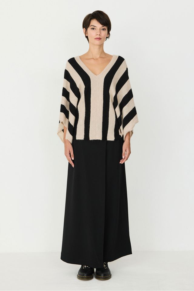 SKFK ELADE Sweater, Beige/Black