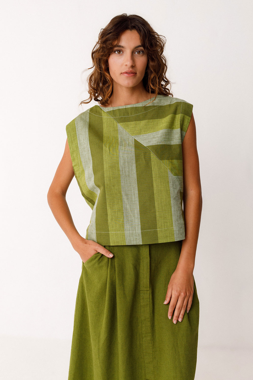 SKFK Top Lesia, stripes green