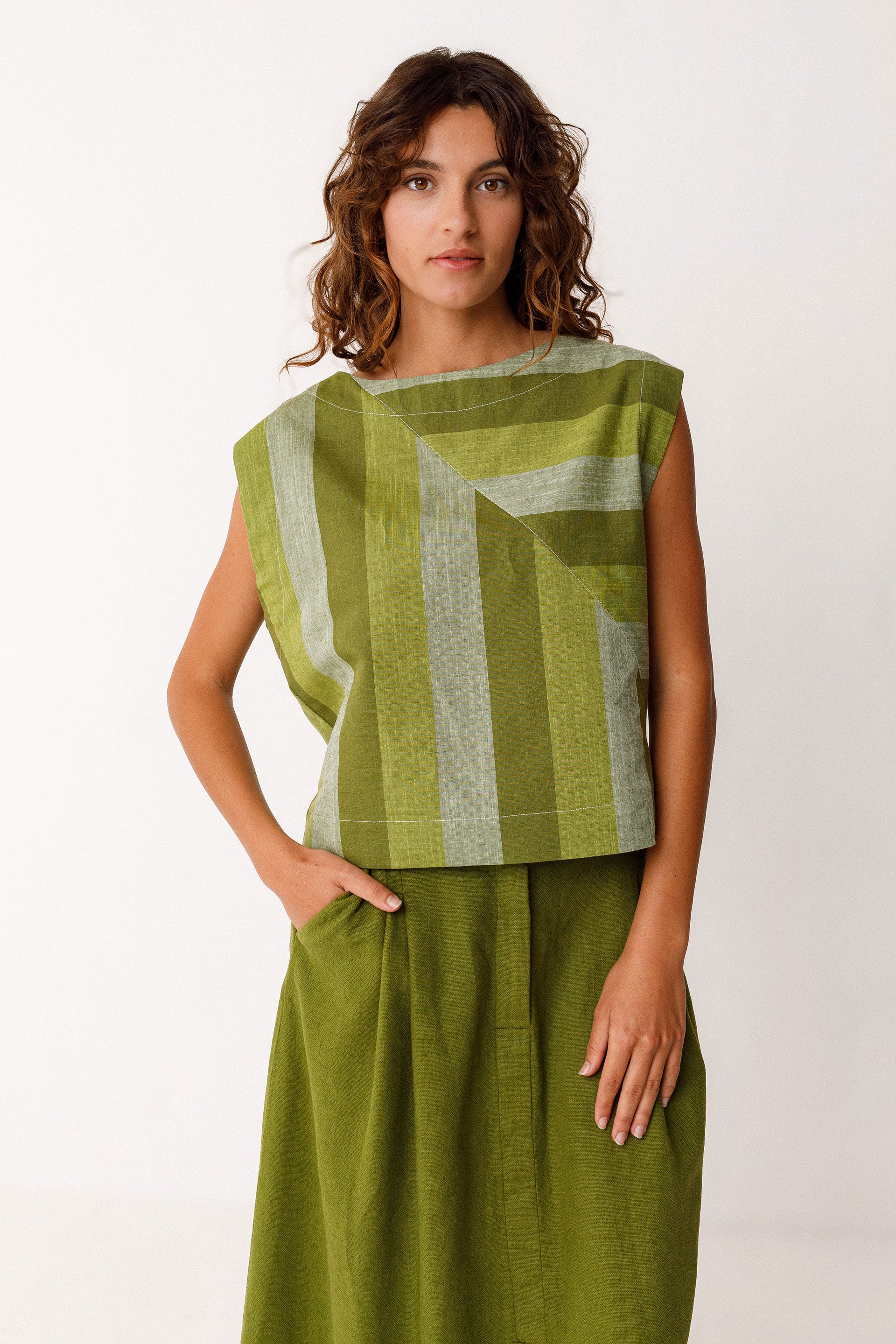 SKFK Top Lesia, stripes green