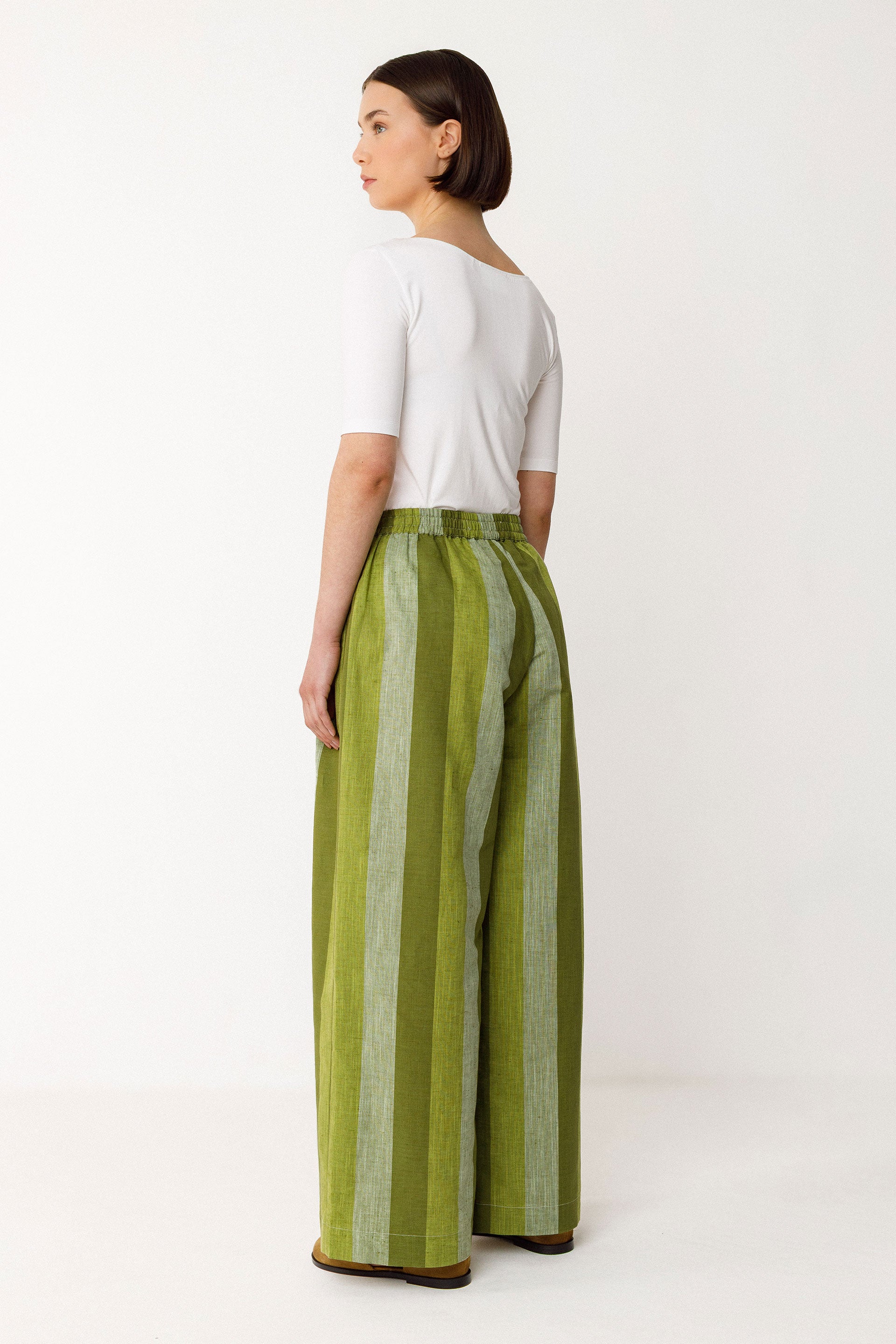 SKFK Lur Trouser, Stripes Green