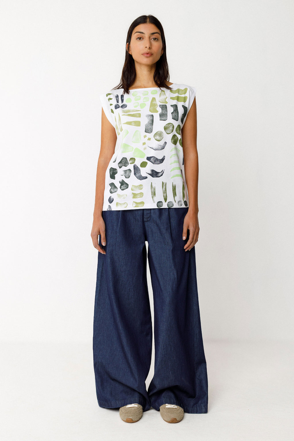 SKFK Marixol T-Shirt, Multicolor Green