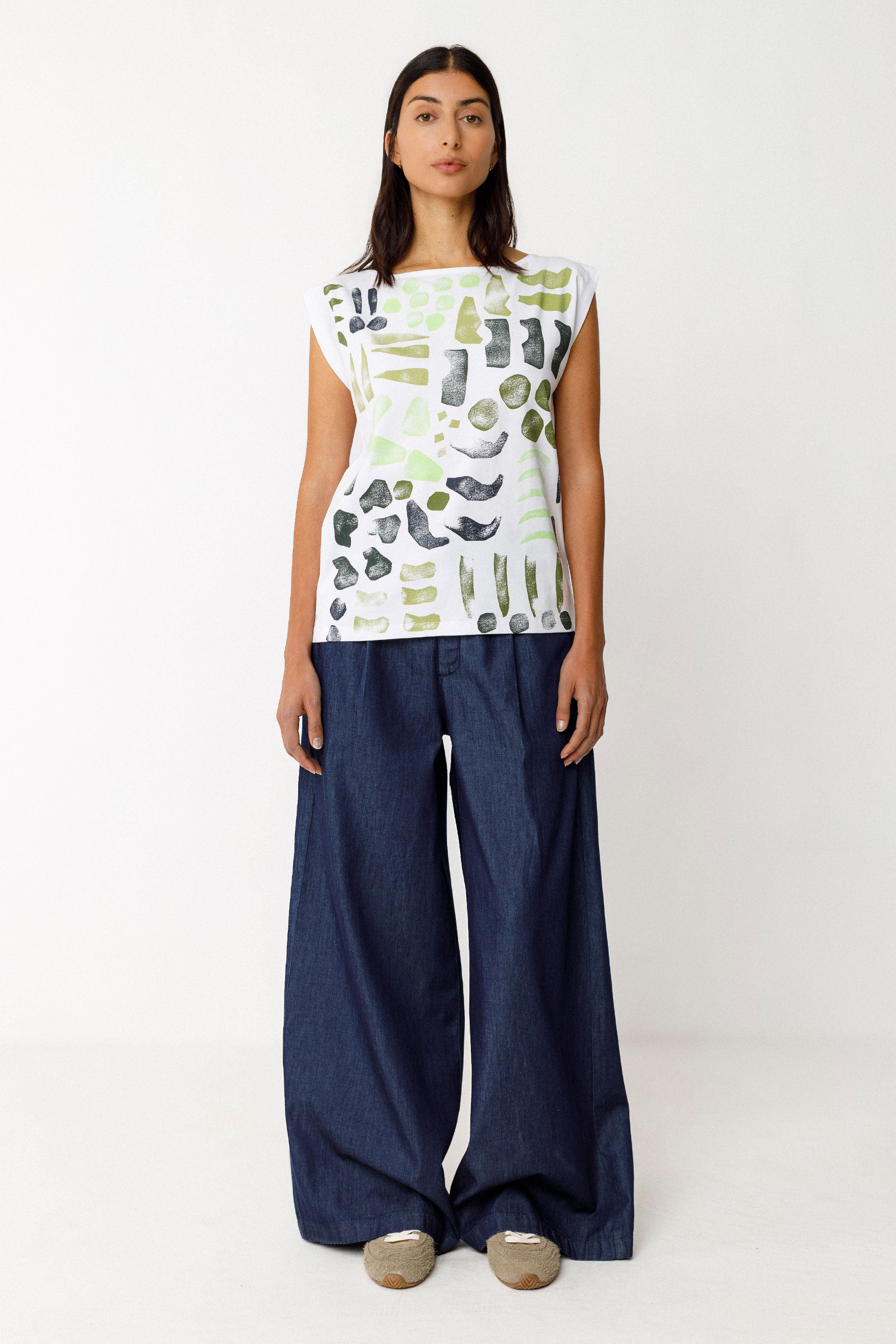 SKFK Marixol T-Shirt, Multicolor Green