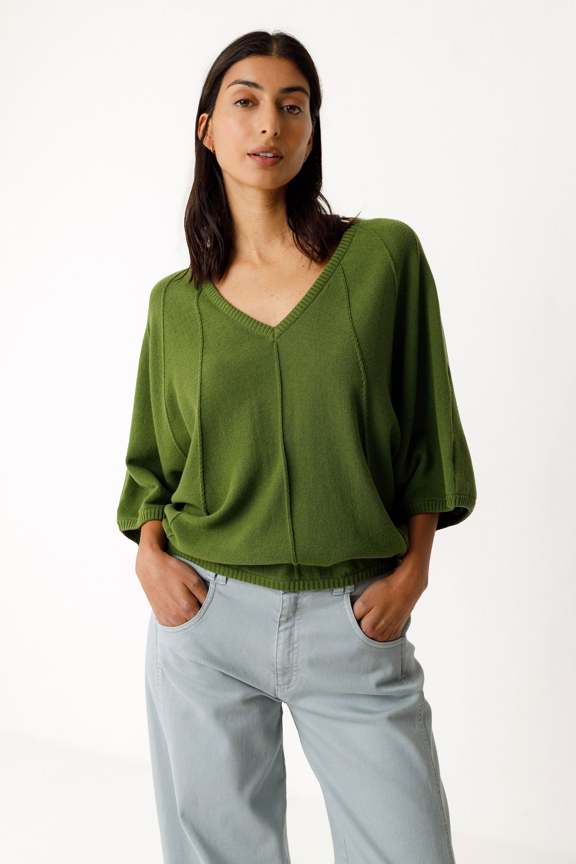 SKFK Pullover Olaia, Dark Green