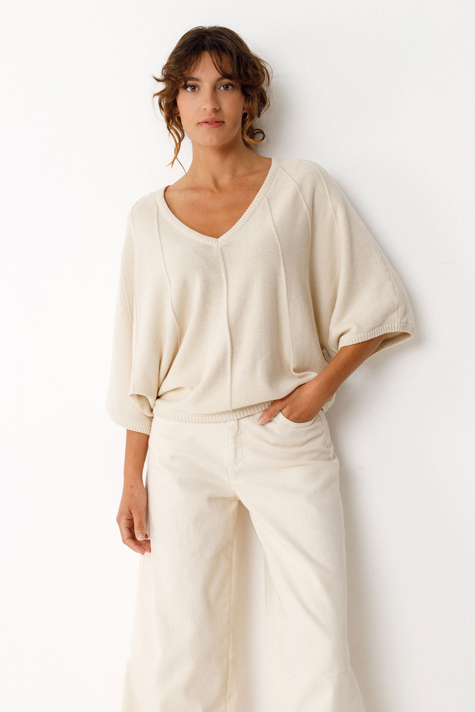 SKFK Pullover Olaia, Ivory