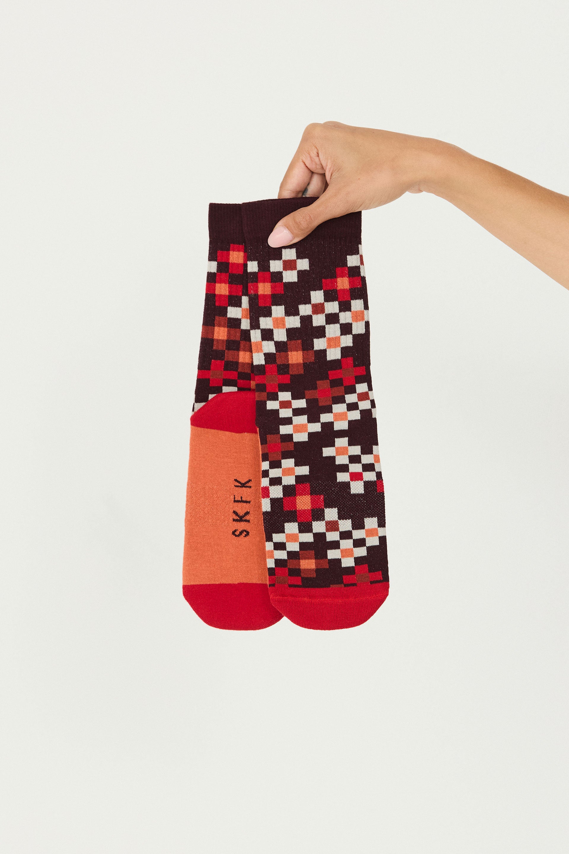 SKFK Socken Epel, Pixel Red (Onesize)