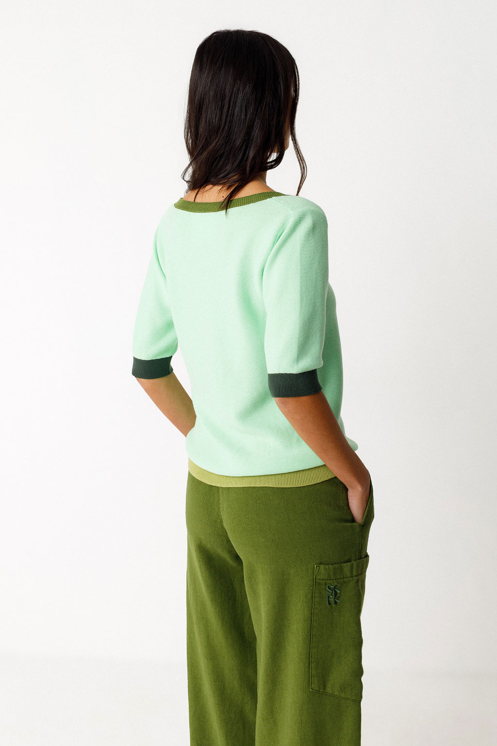 SKFK Strick-Shirt Lary, Light Green
