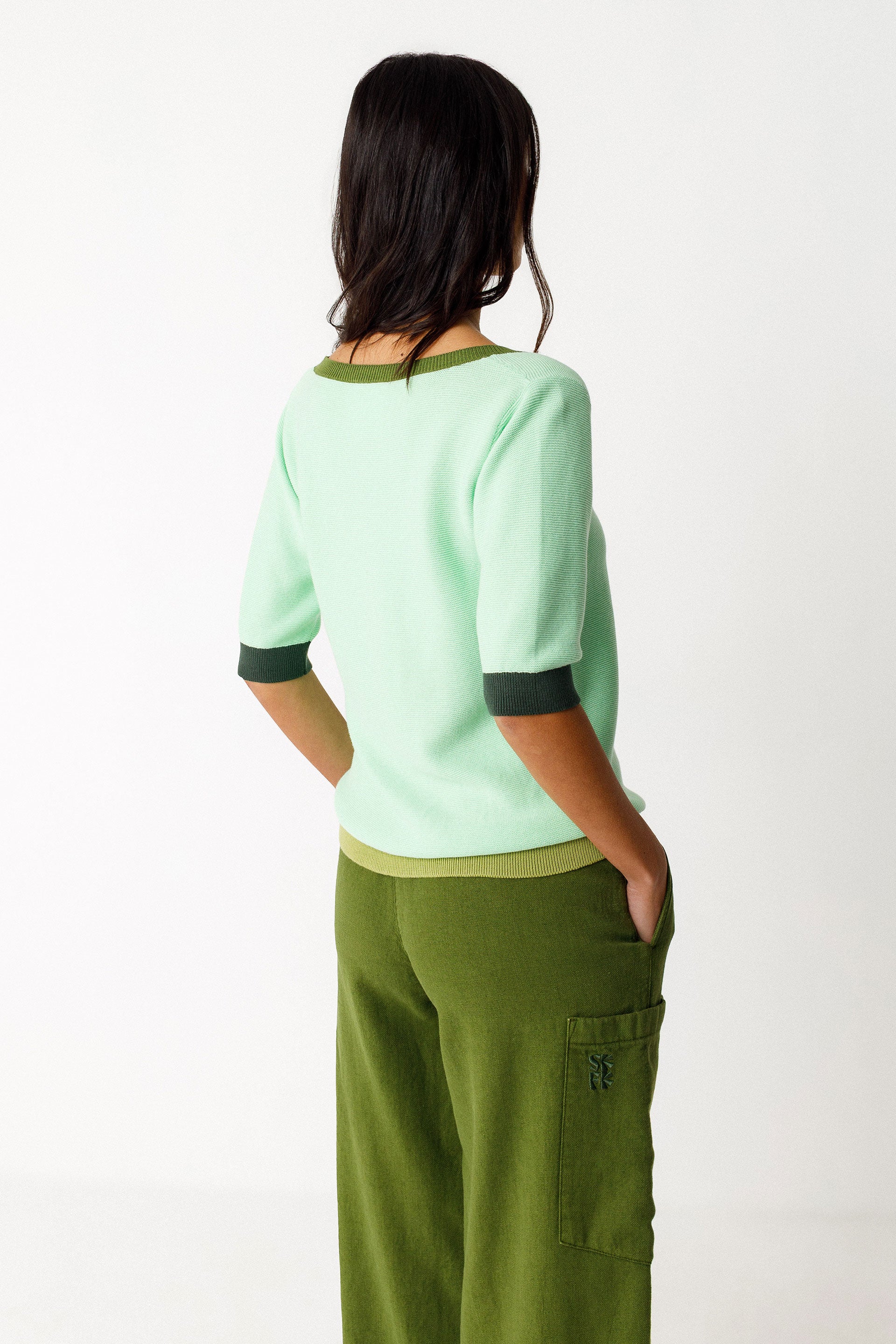 SKFK Strick-Shirt Lary, Light Green
