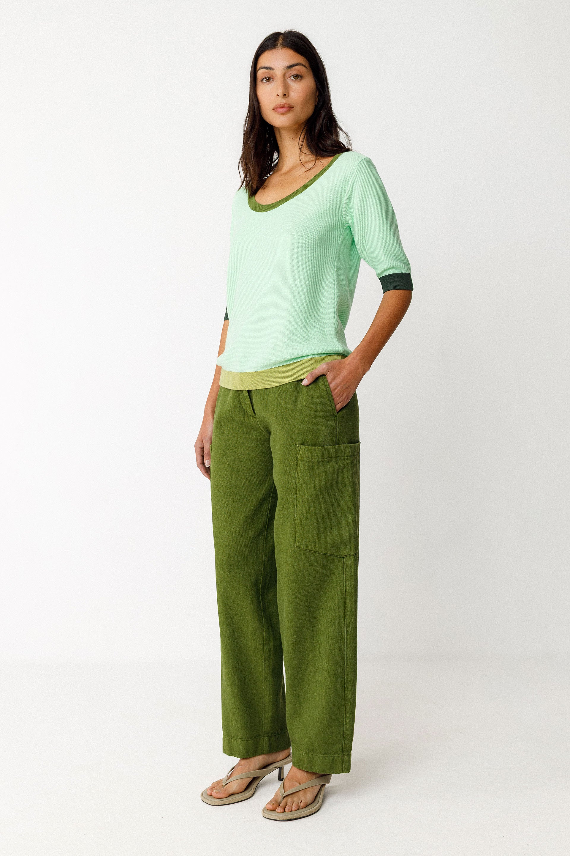 SKFK Strick-Shirt Lary, Light Green