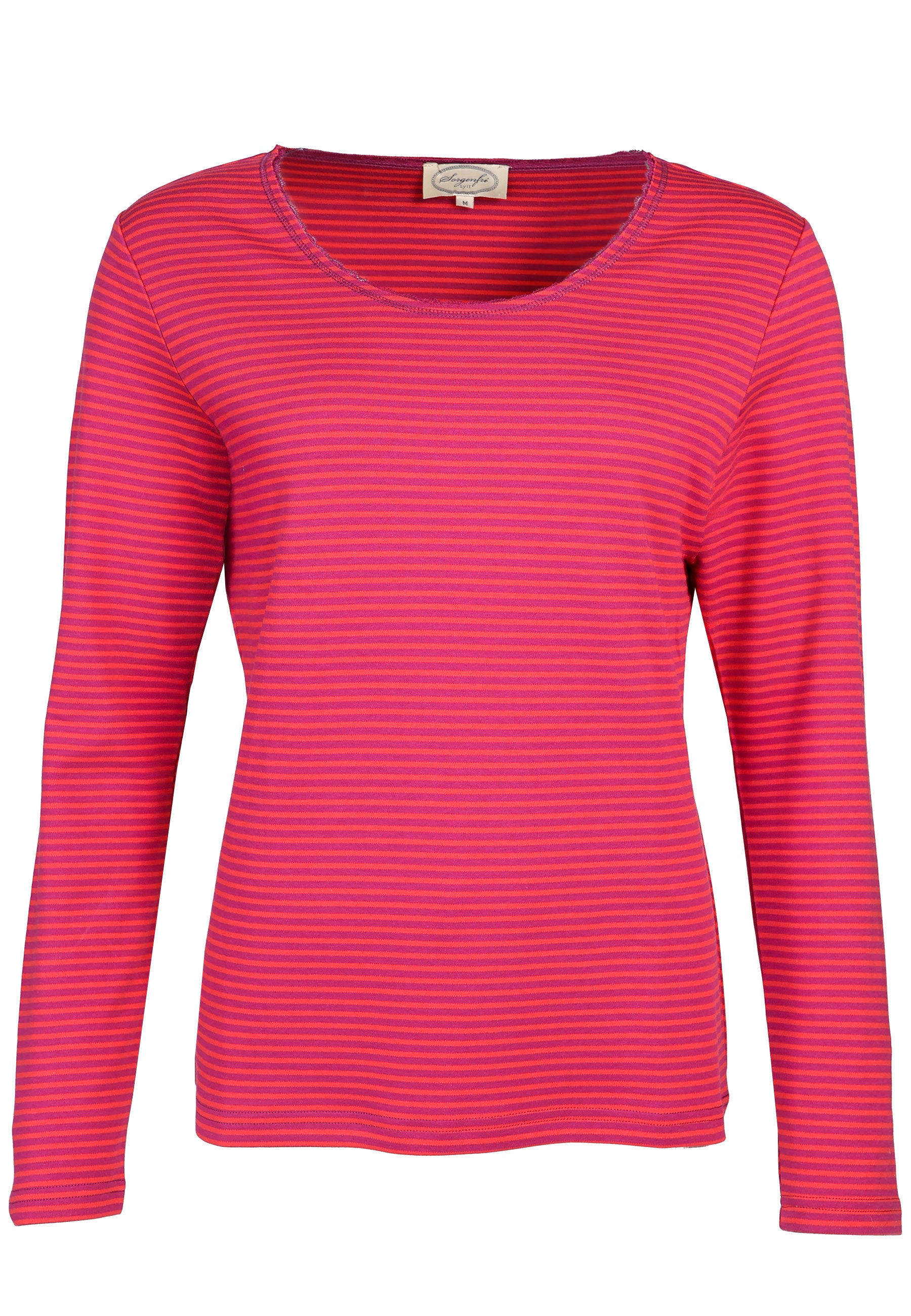 Sorgenfri Sylt Langarmshirt Sandra, red wine