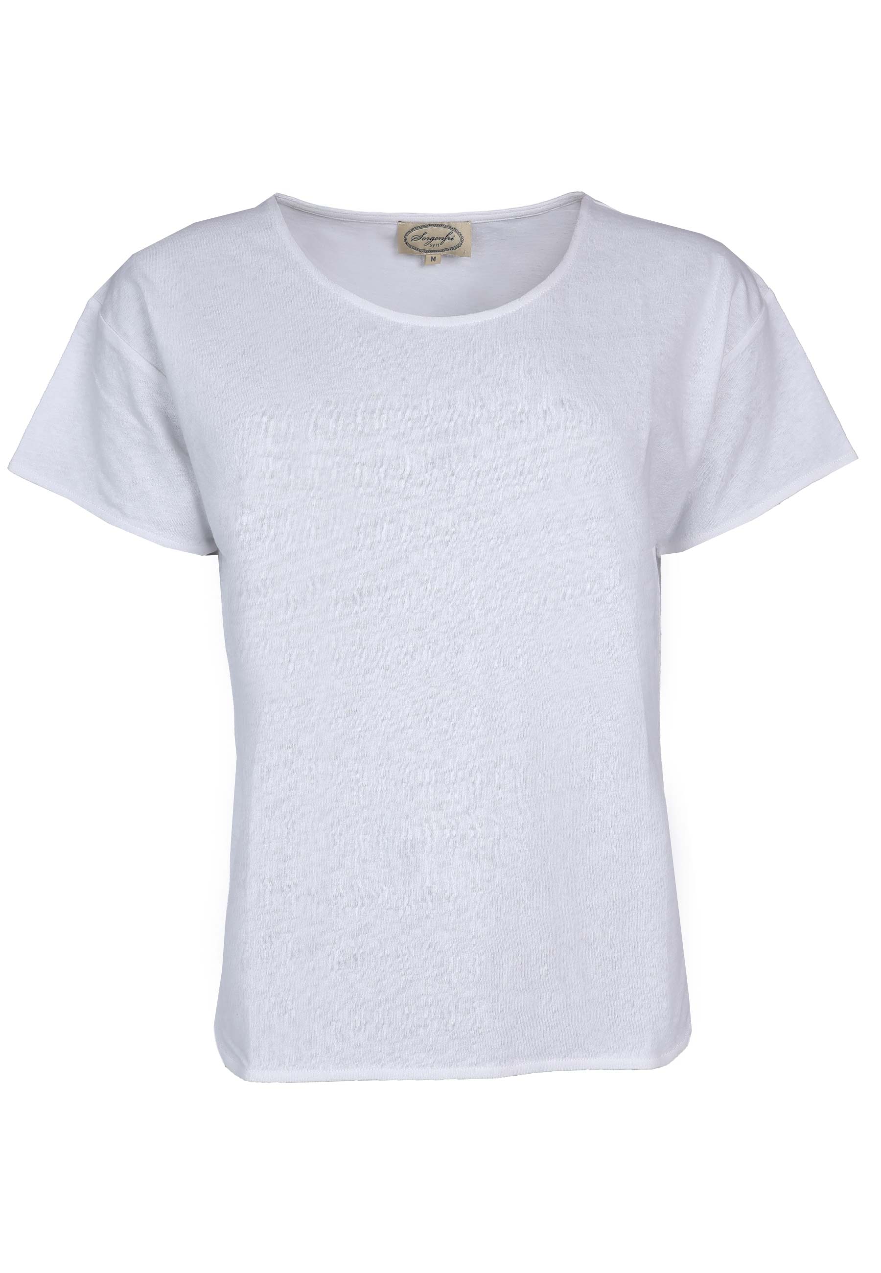 Sorgenfri Sylt T-shirt Betzi Leinen, Weiß