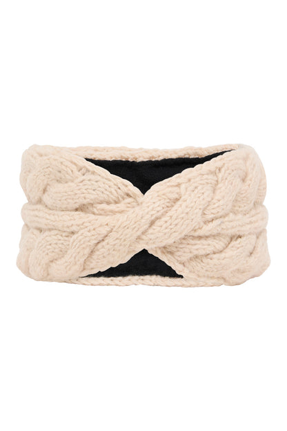 Tranquillo Stirnband aus Wolle, Wool White