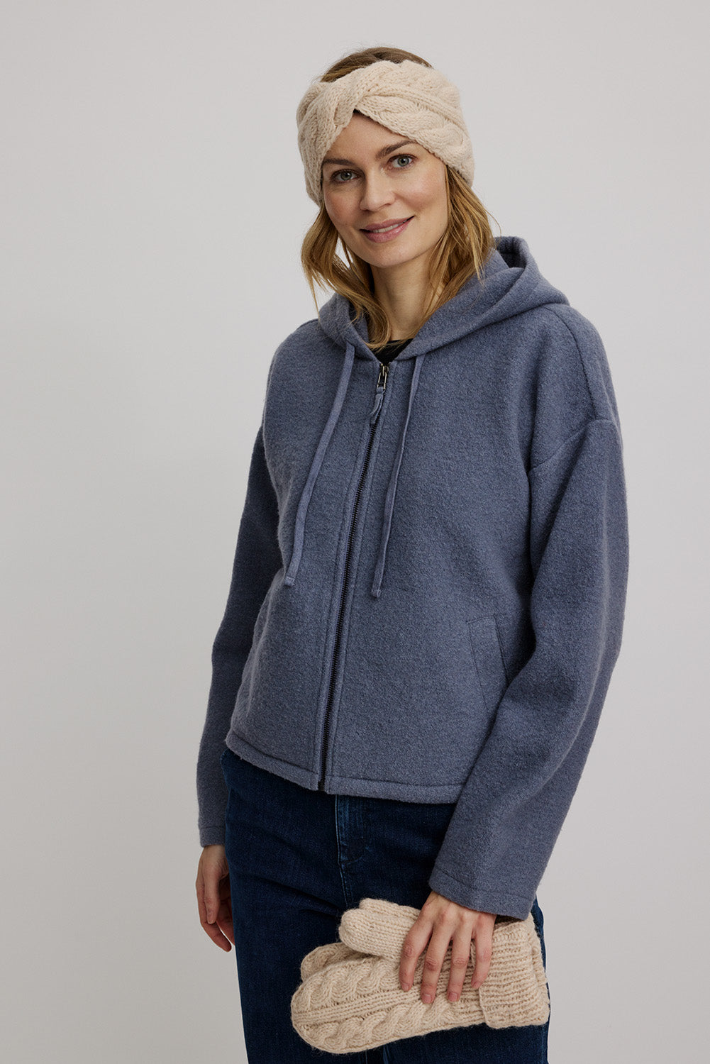 Tranquillo Stirnband aus Wolle, Wool White