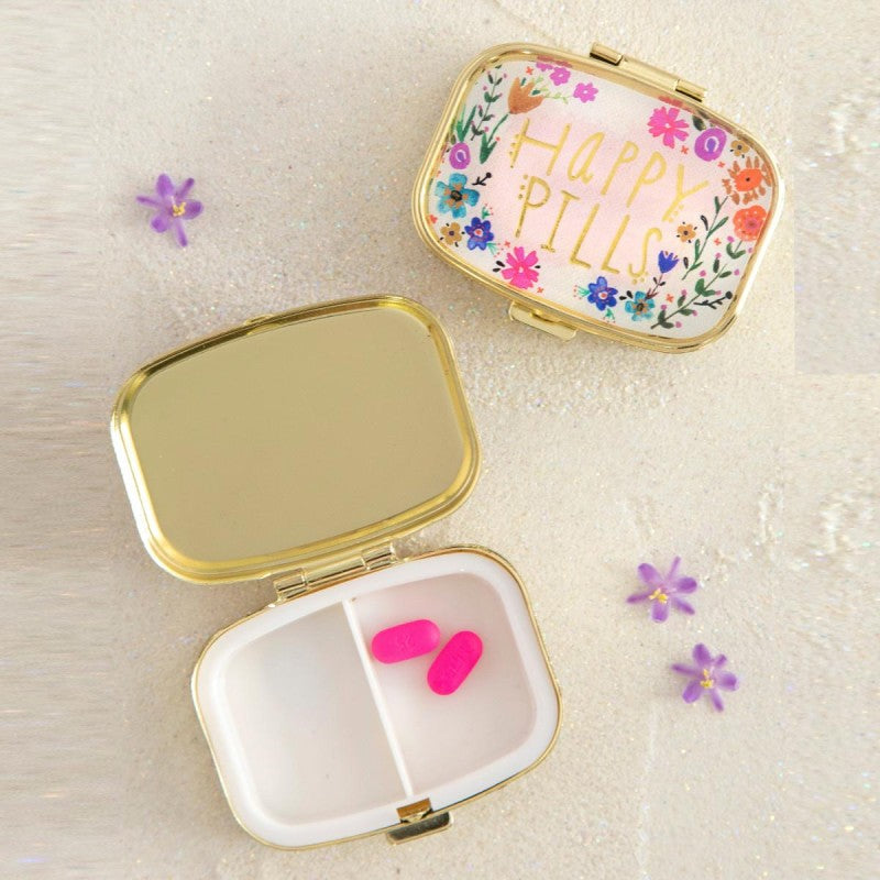 NOI Hamburg Tablettendöschen Happy Pills, Pink Floral