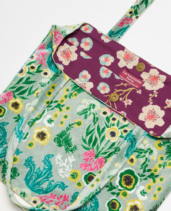 Les Touristes Tote Bag Velour, TAT063, Swainston Green