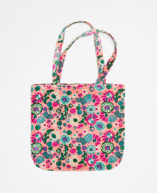 Les Touristes Tote Bag Velour, TAT067, Molly Coral