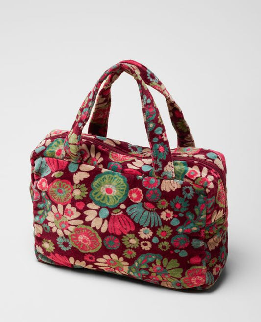 Les Touristes Samttasche klein, TEG018, Molly burgundy