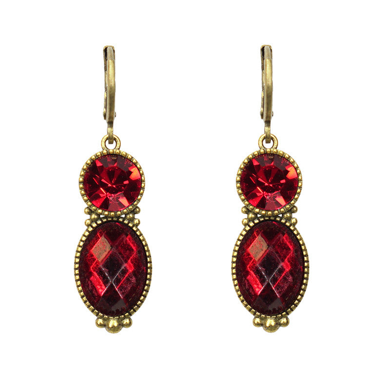 Urban Hippies Ohrringe Tosca, Red Facet