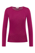 Tranquillo Ajour-Shirt Coraa, raspberry