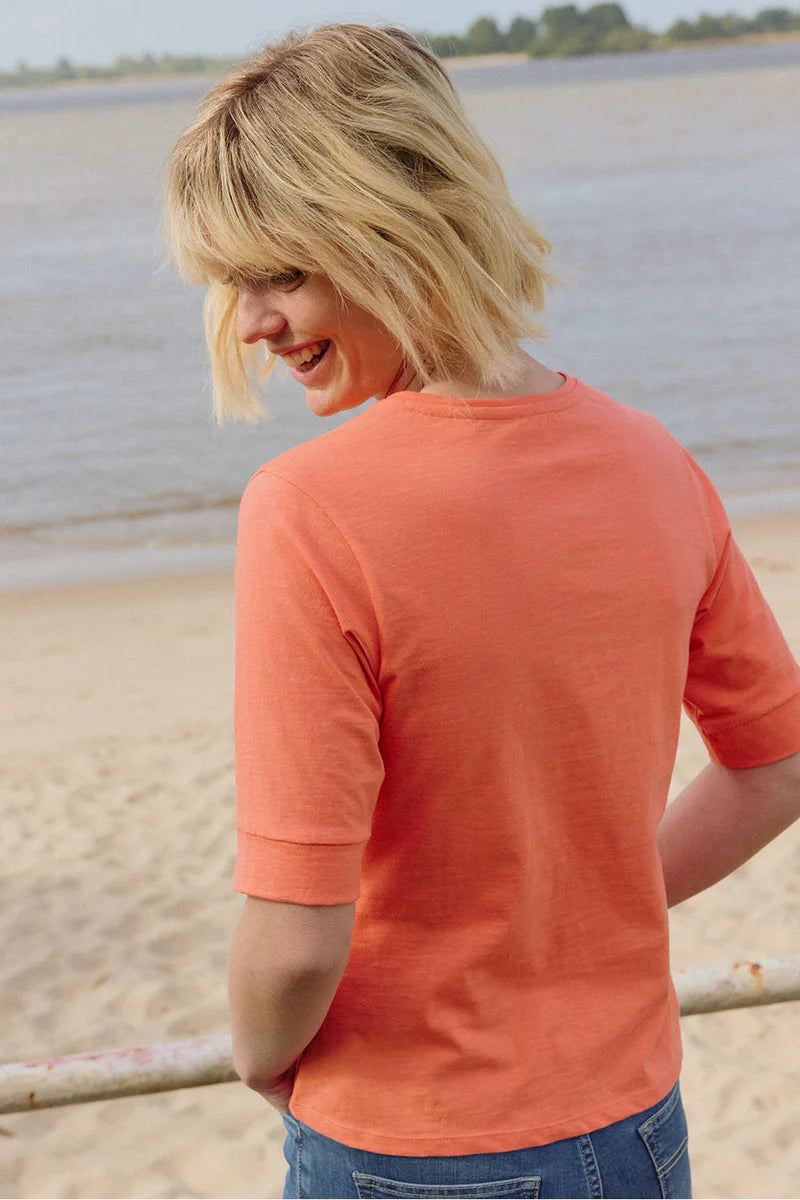 Tranquillo Jersey-Shirt Lottee, camellia orange