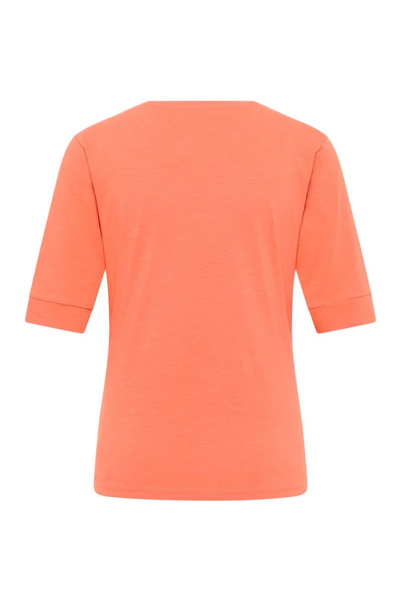 Tranquillo Jersey-Shirt Lottee, camellia orange