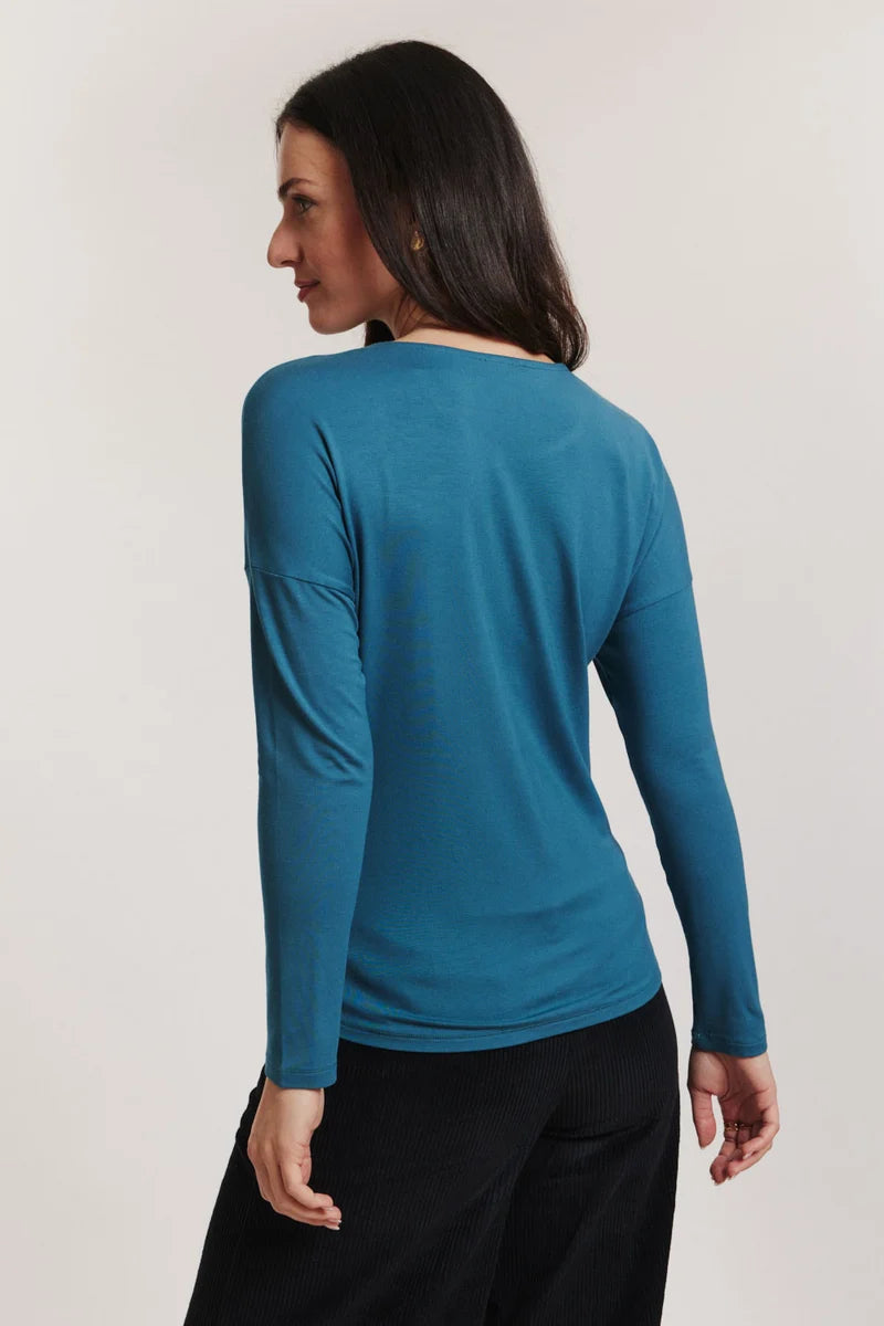 Tranquillo Basic-Shirt Felicee, mallard blue