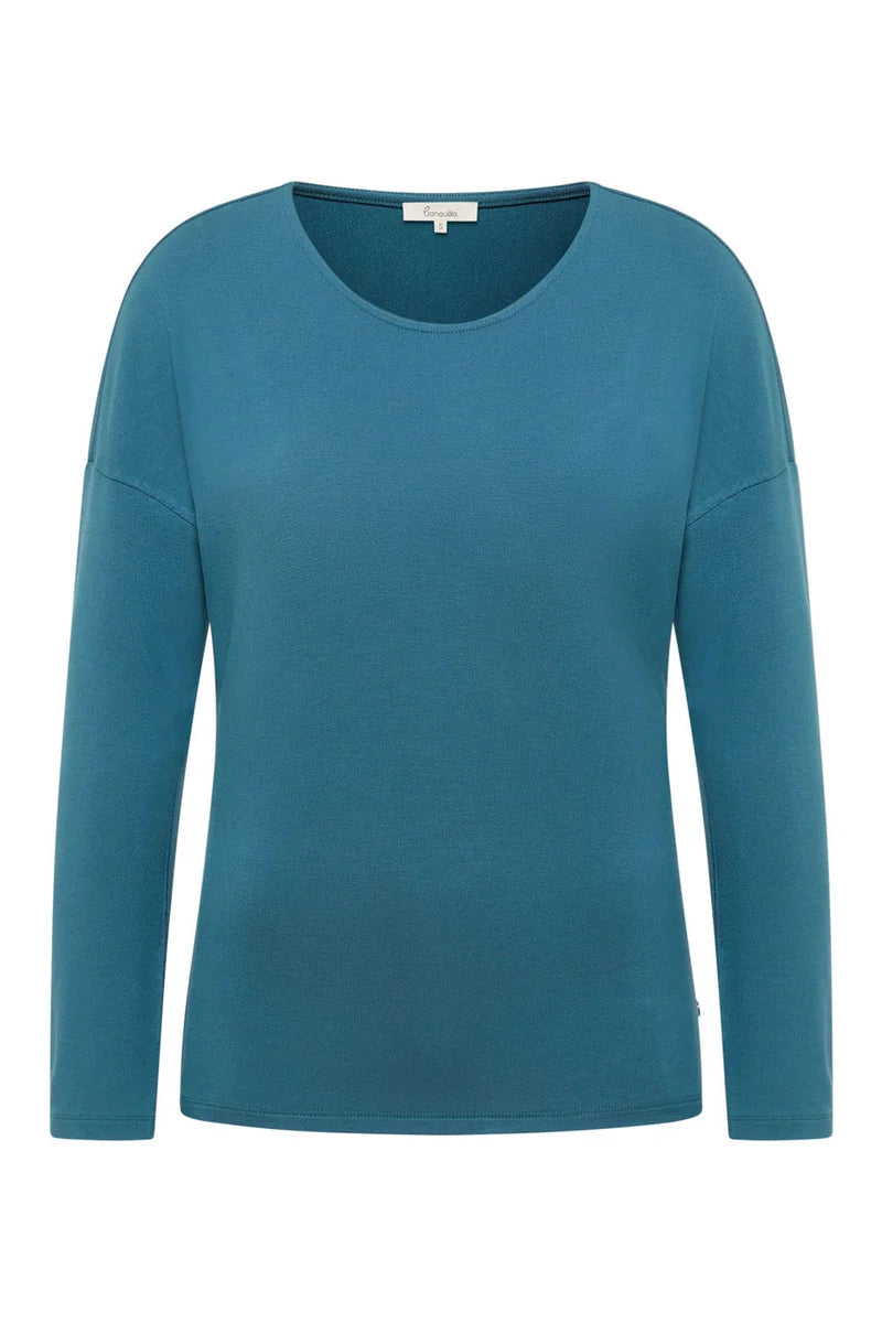 Tranquillo Basic-Shirt Felicee, mallard blue