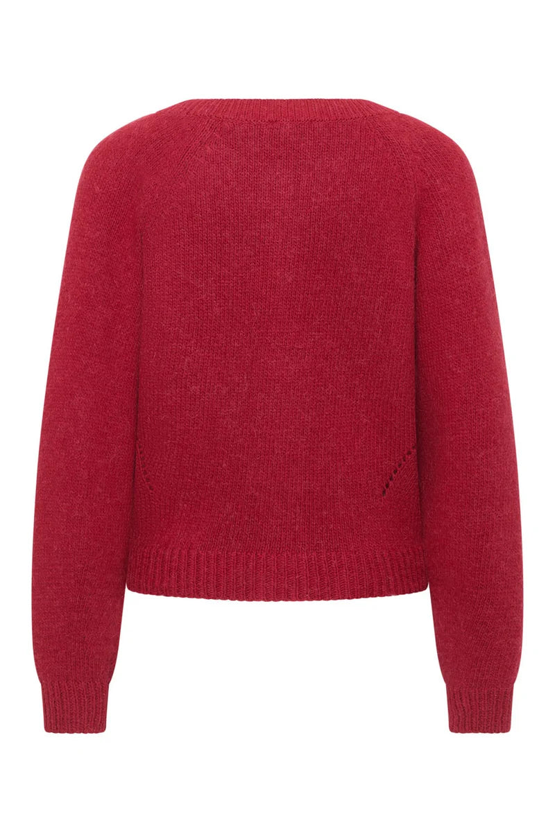 Tranquillo Strickjacke Astriid, garnet red