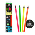 Trendhaus Neon-Buntstifte, 4er Set