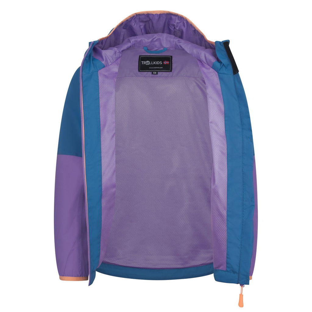 Trollkids Bjordal Regenjacke, cornflower/violet sorbet