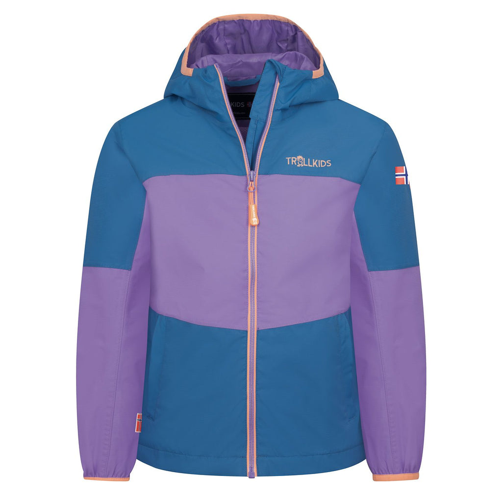 Trollkids Bjordal Regenjacke, cornflower/violet sorbet